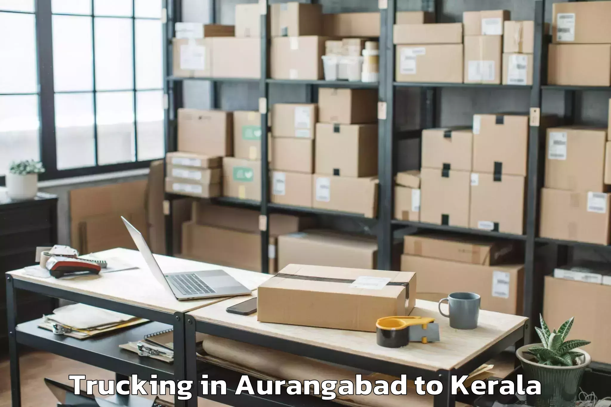 Book Aurangabad to Y Mall Thriprayar Trucking Online